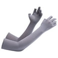 thumbnail image 2 of Baqcunre Clearance! Arm Sleeves for Men Ice Sleeve Women's Summer Breathable Ice Silk Extended Two Finger Glove Arm Sleeve Men's Driving Sleeve Ice Sleeve Sleeves To Cover Arms Arm Sleeves for Women, 2 of 4