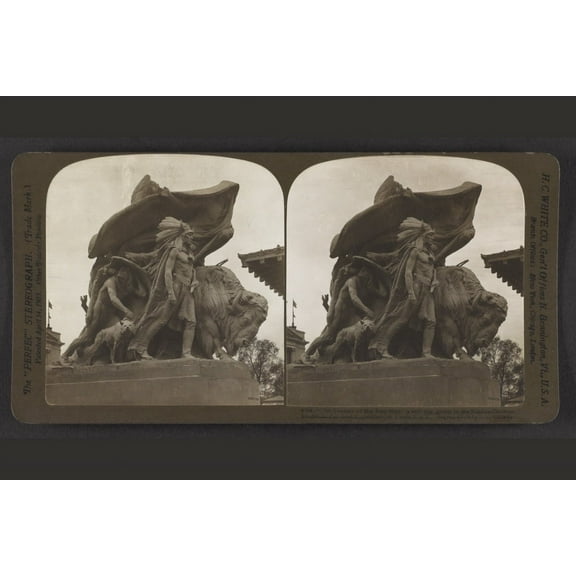 Print: The Destiny Of The Red Man, A Striking Group In The Sunken Gardens