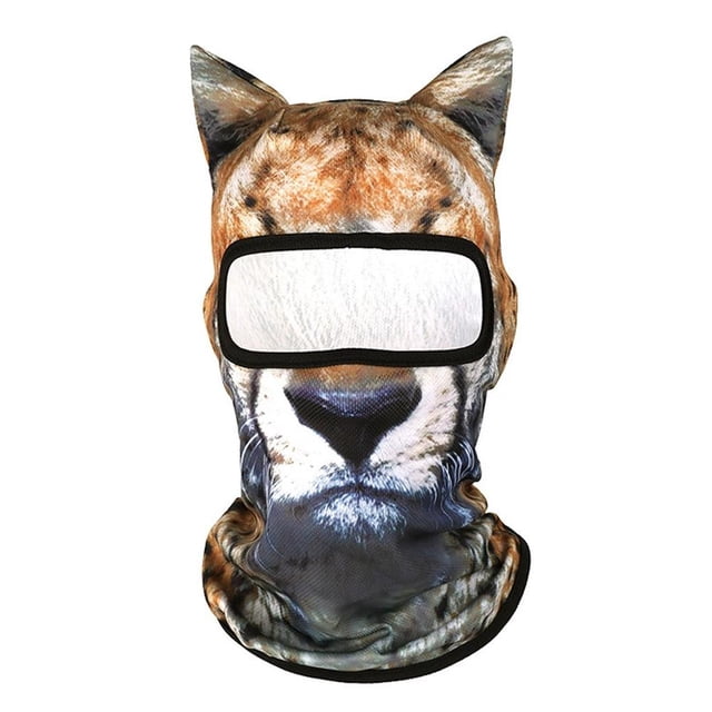 3D Cat Breathable Ski Balaclava Sheisty Face Mask With Ears For Outdoor Ski Activities