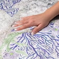 thumbnail image 3 of Addison Rugs Dream Shag Premium Machine Washable Transitional Coral Blue Rectangle Rug, 9' x 12', 3 of 8