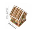 thumbnail image 5 of Clearance! Christmas 3D Wooden House Art DIY Kit Relaxing Craft, Holiday Christmas Handmade Pearl Art Kit Decoration Gifts Family Holiday Activity DIY Kit for Kidults #28, 5 of 6