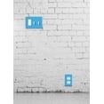 thumbnail image 4 of WIRESTER Triple 1-Gang Decorator Light Switch and 2-Gang Toggle Wall Plate/Switch Plate Cover, Solid Baby Blue, 4 of 6