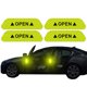 thumbnail image 1 of 4 Unids/Set Pegatinas De Puerta De Coche Universal Marca De Advertencia De Seguridad Abierta Cinta Reflectante Alta Para Accesorios De Automóviles Casco De Bicicleta Exterior huangjie unisex, 1 of 2