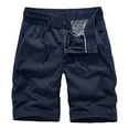 thumbnail image 2 of pstuiky Pantalones cortos de gimnasio, Pantalones cortos deportivos de verano para hombre, de color liso, informales, cargo Pantalones cortos de entrenamiento, 2 of 3