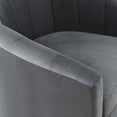 thumbnail image 5 of Modway Prospect Performance Velvet Swivel Armchair in Charcoal, 5 of 7