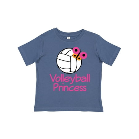 

Inktastic Volleyball Butterfly Princess Gift Toddler Toddler Girl T-Shirt