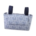 thumbnail image 2 of Bolso de bolsas de bolsas de carriola organizadora de cochecitos, bolsita de pañales portátiles, universal, cochecito, bolsa de cochecito para bebés Rayas azules, 2 of 8