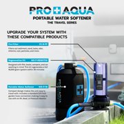 PRO+AQUA RV Water Filter AND Portable Water Softener Regeneration Kit - 5 Micron Filtration, Anti-Corrosion Brass Fittings, Transparent Housing, Filters chlorine, bad taste, odors, sediment, bacteria