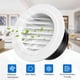 thumbnail image 4 of Cubierta de rejilla de ventilación redonda de 6 pulgadas con malla de pantalla incorporada para ventilación del hogar, baño, oficina, cocina, 1 paquete, ABS, blanco, 4 of 5