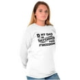 thumbnail image 4 of US Army Logo My Dad Defending Freedom Long Sleeve TShirt Men Women Brisco Brands X, 4 of 6