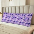 thumbnail image 2 of Naloa Violet Body Pillow Cover, Pillowcases with Hidden Zipper Breathable Long Pillow Case (Pillows are not included,20x54 inch), 2 of 7