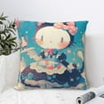 thumbnail image 6 of Hello Kitty Pillow Cover, Square Throw Pillow Cases For Couch Sofa Bed Living Room,Home Decorative, 22"X22", 6 of 9