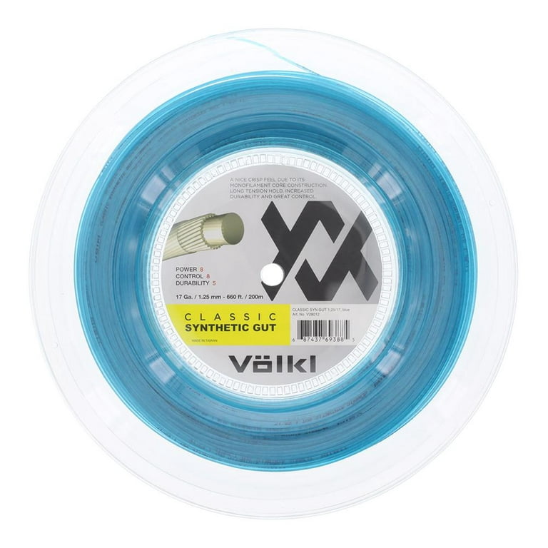 Volkl Classic Synthetic Gut Tennis String Reel ( 16G Blue