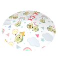thumbnail image 2 of Kll 48" Christmas Tree Skirt Green Blue Avocado Xmas Tree Skirts Mat For New Year Xmas Holiday Party Indoor Outdoor Home Decoration, 2 of 9