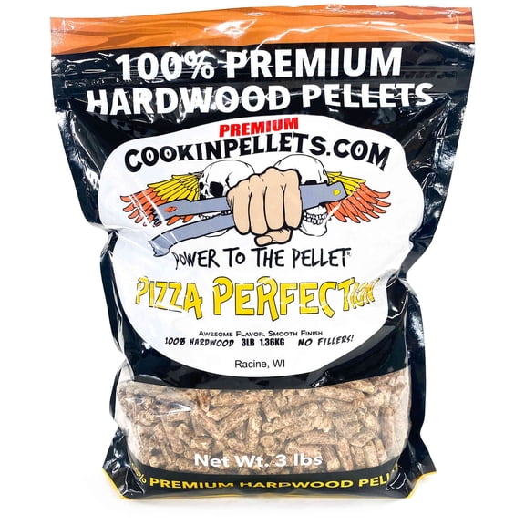 CookinPellets Pizza Perfection Wood Pellets for Indoor and Outdoor Pizza Ovens, 3 lb