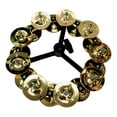 thumbnail image 3 of pitrice Cymbales de Tambour Hi Hat Clochettes Instrument Durable Montable Percussion Double Or 15.5cm, 3 of 6