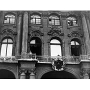 Winter Palace, 1914. /Nczar Nicholas Ii Of Russia Standing On The Balcony Of The Winter Palace In St. Petersburg, Russia. Photographed In 1914. Poster Print by Granger Collection