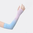 thumbnail image 4 of Arm Sleeves for Men & Women - Thumbhole Design Gradient Color Ice Silk Sun Protection Tattoo Cover Sleeve for Golfing Cycling Running, 4 of 8