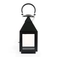 thumbnail image 1 of Farol para velas Koehler 15219 Revere, 28,5 cm, cristal y hierro, color negro, 1 of 9