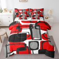 thumbnail image 1 of Erosebridal Geometric Sqare Bedding Sets Twin Size,Abstract Artwork Comforter Sets with Sheets,Rectangle Decor,Reversible,Lightweight,7-Piece, 1 of 5