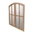 thumbnail image 3 of Jolene Arch Window Pane Mirrors Walnut 33" x 18" (Set of 2) by Aspire, 3 of 5