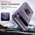 thumbnail image 6 of ShieldPlus for Google Pixel 9 Phone Case with Finger Ring Holder Kickstand, Heavy Duty Shockproof Rugged Protective Case for Pixel 9 Pro 6.3 Inch, Working with Magnetic Car Phone Mount,Purple, 6 of 7