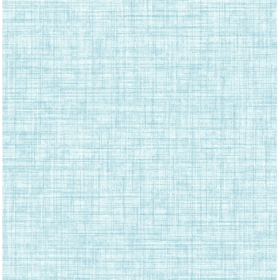 Chesapeake Mendocino Blue Linen Unpasted Non Woven Wallpaper, 20.5-in by 33-ft, 56.4 sq. ft.
