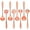 Rose gold, variant on 8 pcs Flower Spoon,Coffee Teaspoon Set Stainless Steel Tableware Creative Sugar Spoon Tea Spoonsilvery12.5*2.8cm