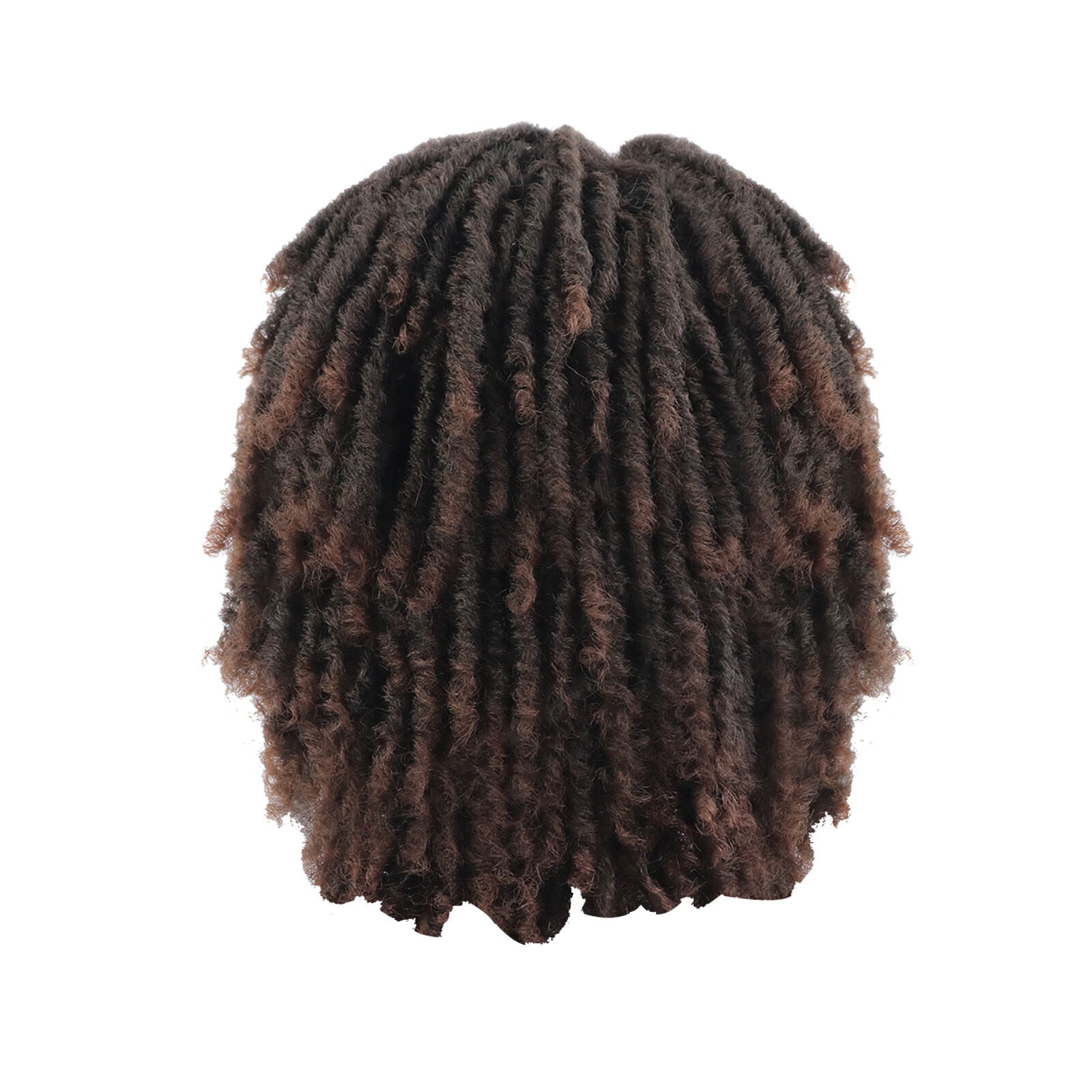 DAPRZIY Human Hair Wigs For Women Black Color Natural Hair Crochet Dirty Braid Headgear Wig Africa
