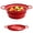Red, variant on Collapsible Silicone Colander Strainer for Kitchen, Steel Rim Stable Foldable Strainer, BPA-Free Microplastic-Free,Heat-Resistant Steamer Basket, Stores Flat, Dishwasher Safe
