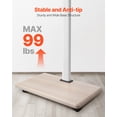 thumbnail image 4 of VEVOR Rolling TV Stand, Mobile TV Cart for 32-70 Inch Screens, 25° Left-Right Rotation and Height Adjustable TV Mount on Wheels, Holds up to 99 lbs for Corner, Bedroom, Outdoor, Max VESA 600x400mm, 4 of 9
