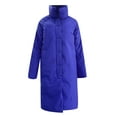 thumbnail image 5 of Vedolay Jackets for Women Winter Coats Single Long Coat Blue,XL, 5 of 5