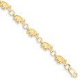 thumbnail image 1 of Bracelet Chaîne Éléphant en Or Jaune 14k Animal, 1 of 5
