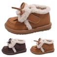 thumbnail image 4 of NOKIO Children'S Cozy Slip-On Short Boots Girls Spring Autumn Winter Cotton Shoes Plus Velvet Warm Versatile Short Boots Girls Soft Bottom Non Slip Boots, 4 of 8