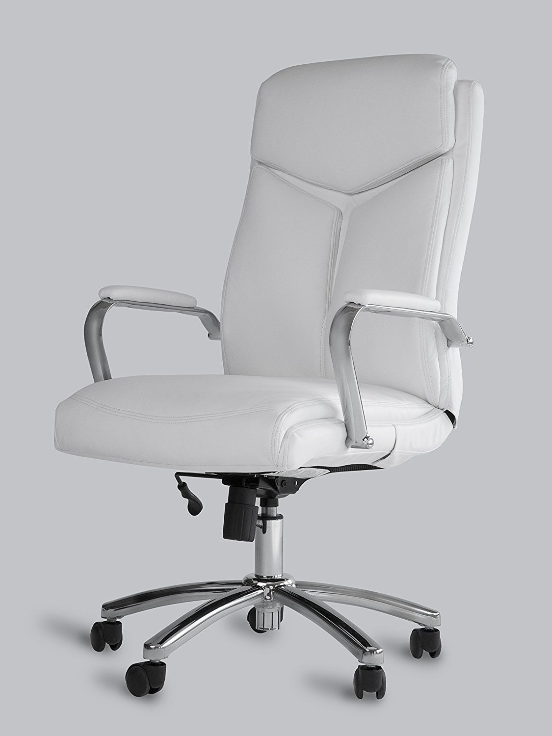 office factor leather executive rolling swivel chair with ...