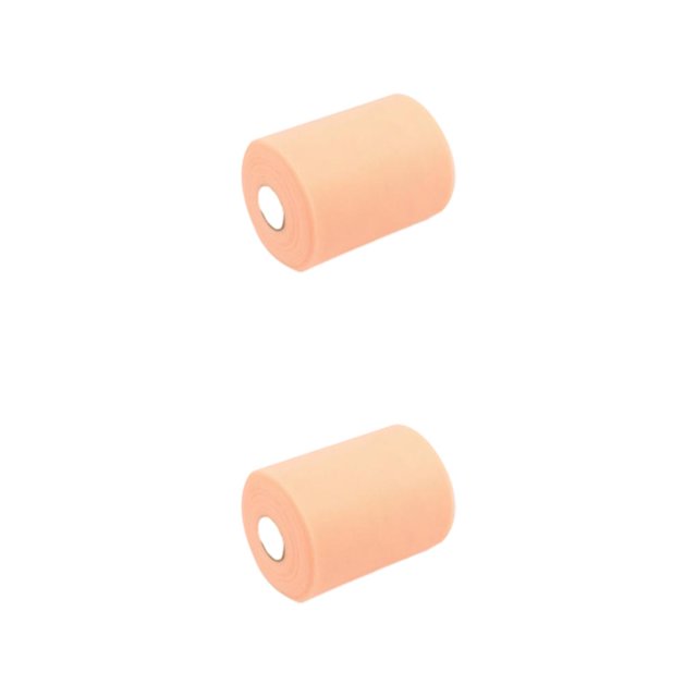 Naiovety Suministros de fiesta de decoración de tul de poliéster para público unisex, no se decolora fácilmente, decoración de boda ALC11Naranja claro 2Conjunto