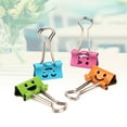 thumbnail image 3 of KAKOWELY binder clip 80pcs Binder Clips Smile Face File Paper Clip for Home School Office (Mixed Color)1.46"X0.75"X0.39", 3 of 5