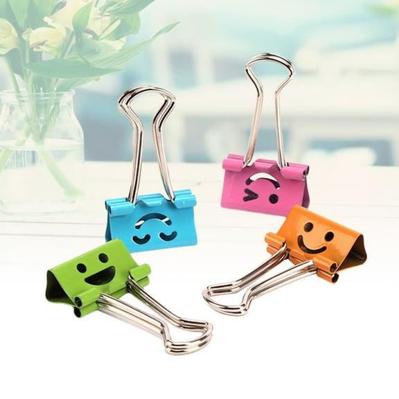 Masteelf Assorted Color Metal Paper Clips with Strong Clipping Force for Paper Organizing 80pcs
