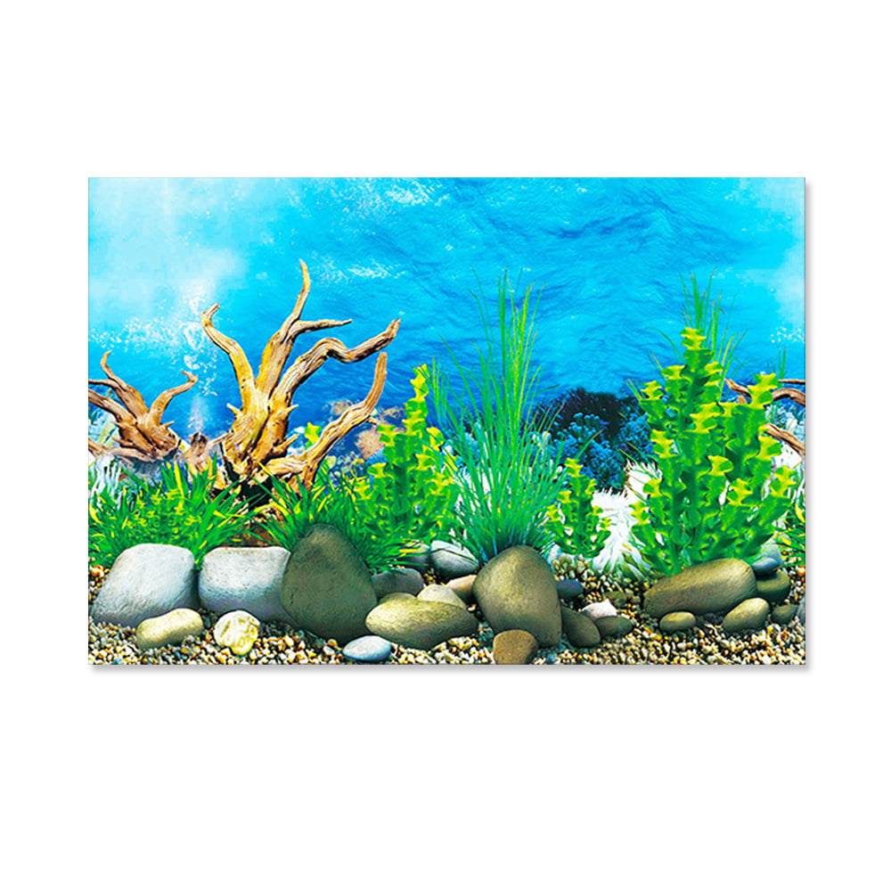3D Effect PVC Background Outer Space Landscape Poster Fish Tank Background 