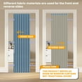 thumbnail image 3 of 100% Blackout Accordion Doors Interior Magnetic Door Curtain Closet Door Curtain Invisible Applicable Bedroom Room Living Room Doorway （Blue 42" W x 78" L 1 Panel, 3 of 16