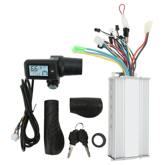 Controlador sin escobillas para Motor de bicicleta eléctrica, 36V, 48V, 1000W, Panel LCD 805, empuñadura de acelerador dividida para manillar de 22,5mm YUNYI BRAND Deportes