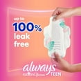 thumbnail image 2 of ALWAYS Radiant Teen Pads Get Real Regular Unscented with Wings, 14 Count, 2 of 7