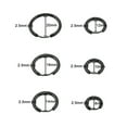 thumbnail image 7 of Jiaroswwei 1 Pair Stainless Steel Fashion Punk Unisex Ear Hoop Circle Earrings Jewelry Gift, 7 of 7