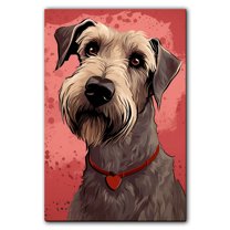 Irish Wolfhound Dogs Wall Art, Lovely Dog Canvas Art, Home living room décor, Pets Canvas - Dog Gift Valentines Day for Him and Her