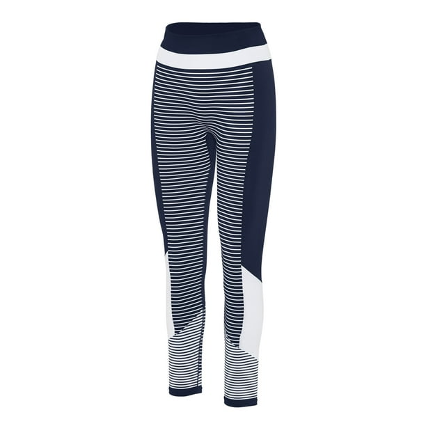 Champion Womens Infinity High Rise Tight XL White Athletic Navy