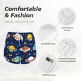 thumbnail image 6 of Lsque Planets and Stars Printed Women's Running Shorts with Liner Pockets,Elastic Quick Dry Workout Athletic Gym Yoga Shorts,Womens High Waist Shorts-Large, 6 of 9