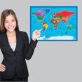 thumbnail image 4 of World Map Poster Chart [Blank Short] (LAMINATED, 18” x 24”), 4 of 4