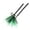 Green, variant on Witch Broomstick Halloween Decoration Prop Witches Broom with Curved Handle Accessory for Trick or Treat Party Decor Haunted Yard Display Use