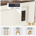 thumbnail image 6 of ANPOO 40" Farmhouse Lift Top Coffee Table with Charging Station, Square Wood Center Table with Large Hidden Storage Compartment for Living Room, White, 6 of 7