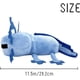 thumbnail image 3 of Peluche de ajolote azul de 12 pulgadas, suave y decorativo para fanáticos de los videojuegos, ideal como regalo de cumpleaños para niños, fiestas y cumpleaños (ajolote azul)., 3 of 5